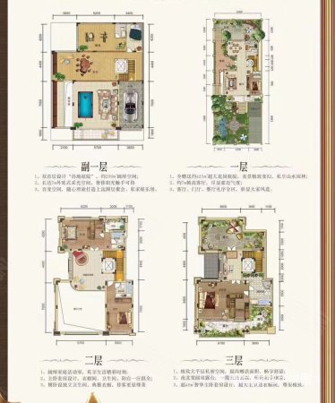 皇冠豪苑(别墅)3室2厅3卫176㎡南北480万