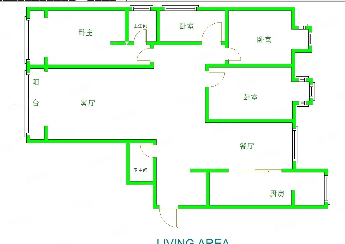 亲水花园4室2厅2卫180㎡南北120万