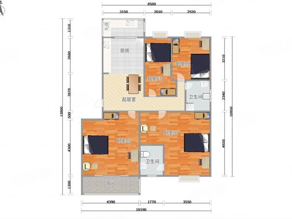 【多图】融城理想,金融城租房,大阳台舒适感!