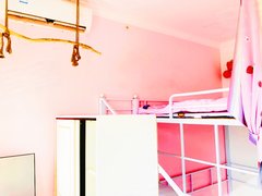 网红电梯 loft复式粉色主题ins简约风带投影设备 抢