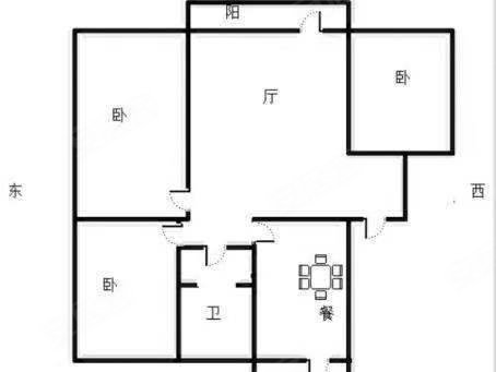 八百垧六区1室1厅1卫49.22㎡南北6万