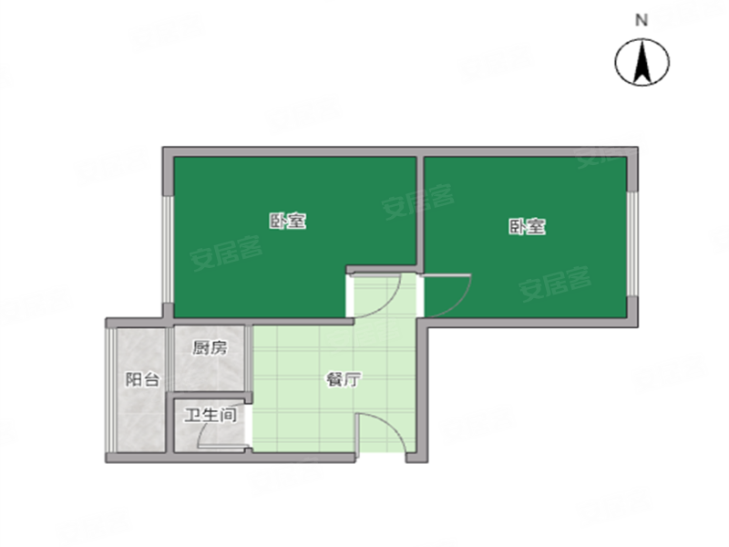 奉天壹号2室1厅1卫61㎡东西49万