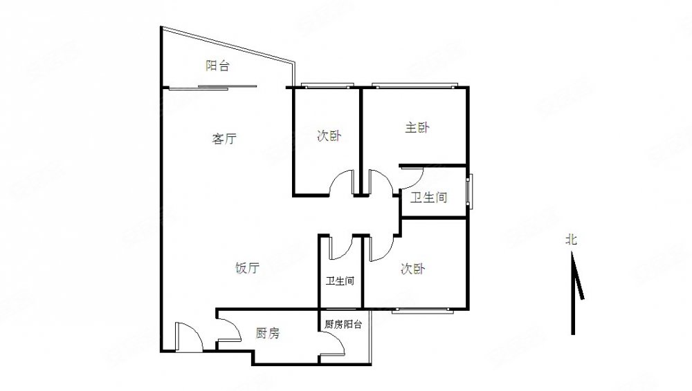 骏景花园3室2厅2卫116㎡北696万