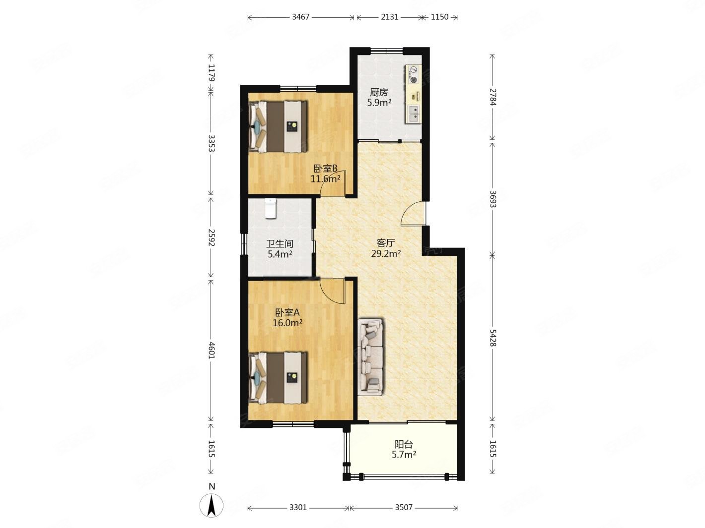 西边户采光好全年有阳光小区中间位置价格可大刀