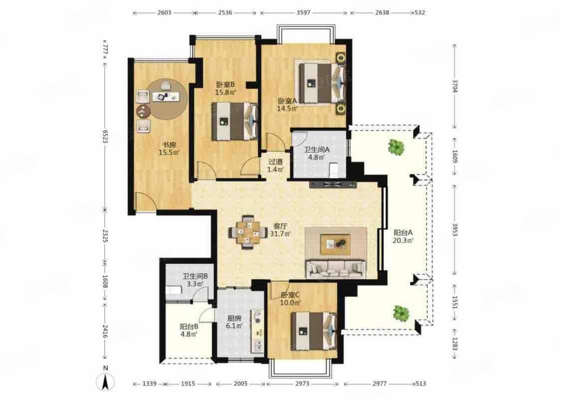 芸溪居住公园三期公寓住宅正南朝向电梯房商业配套齐全