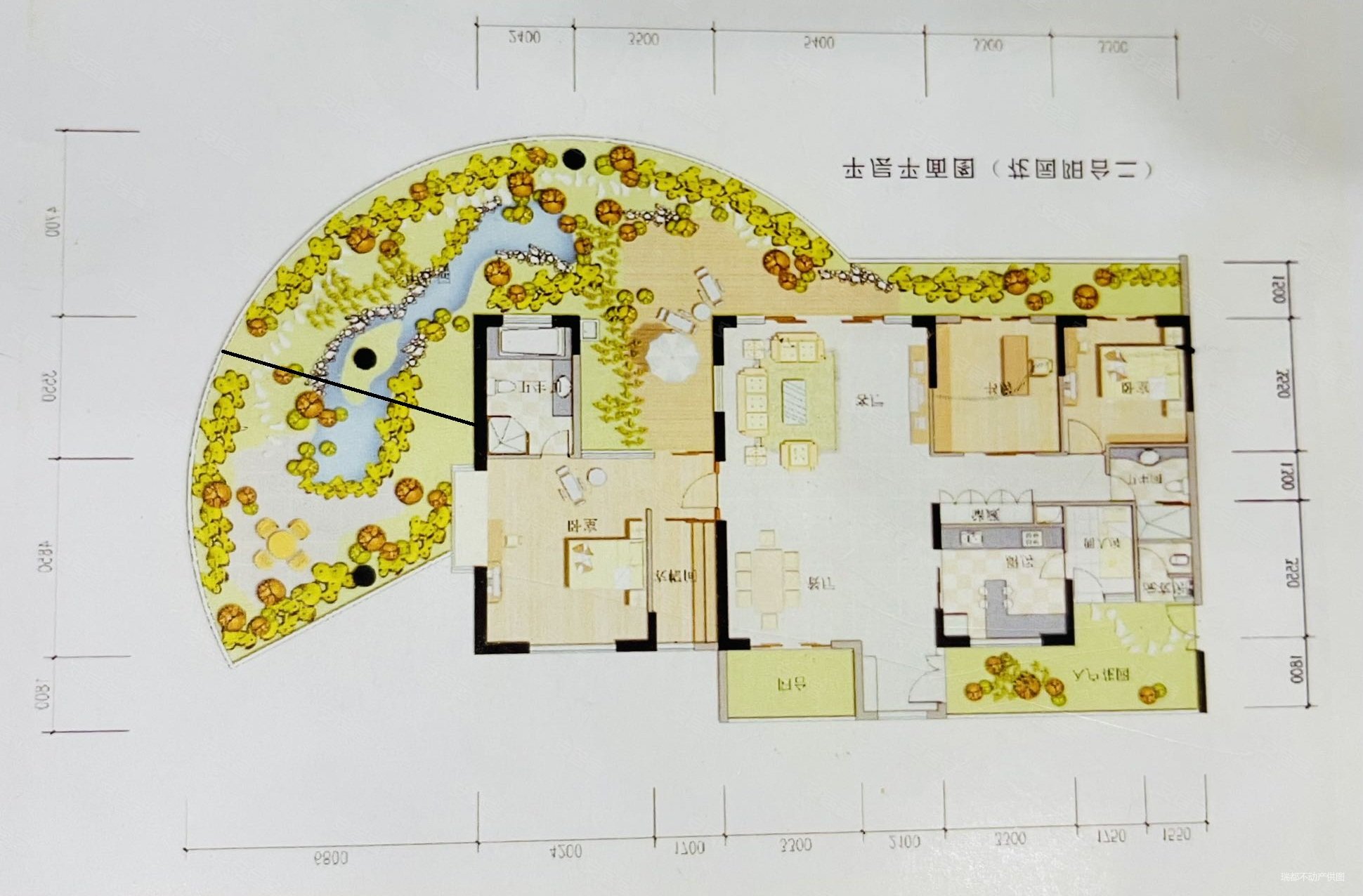 天鹅湖花园4室2厅3卫239㎡南北470万