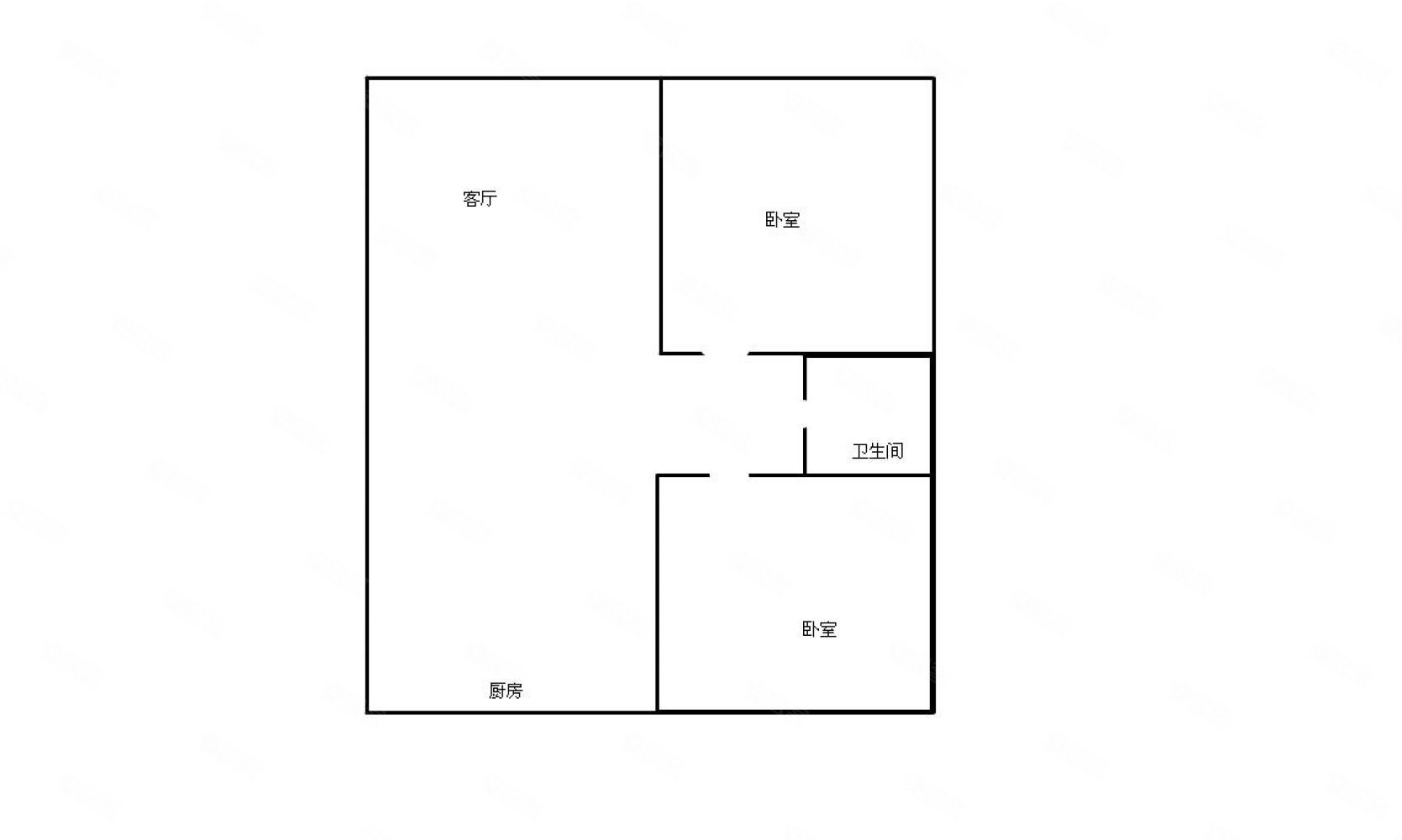 真实保证柳沟小区2室93平南北通透户型精装套二带储急