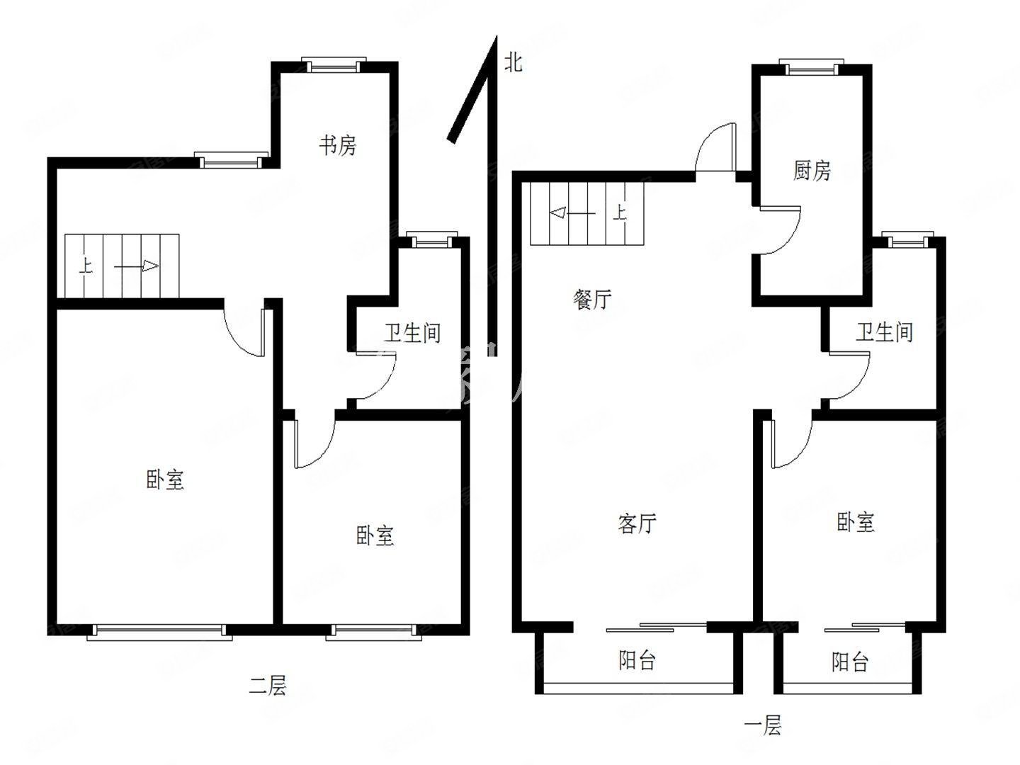 东城合院(公寓住宅)3室2厅2卫89㎡南北205万