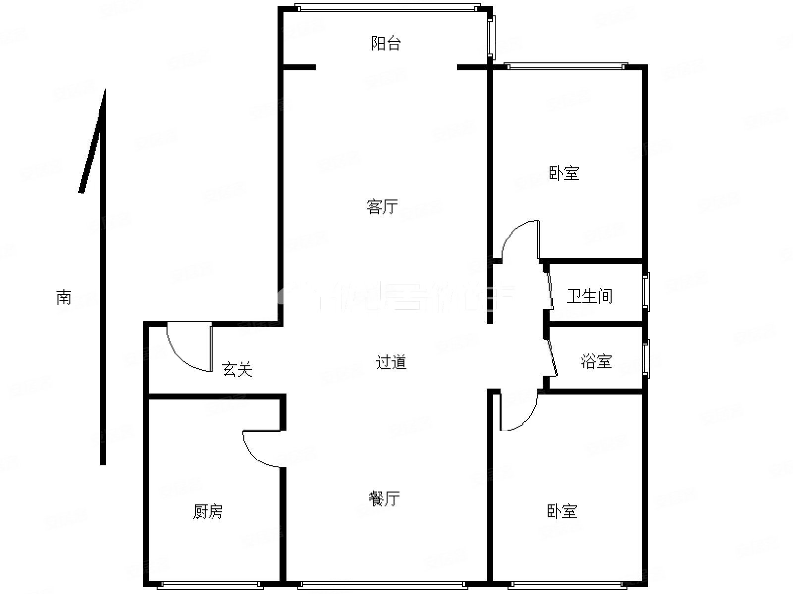 千家和泰欣家园2室2厅2卫121㎡南北101万