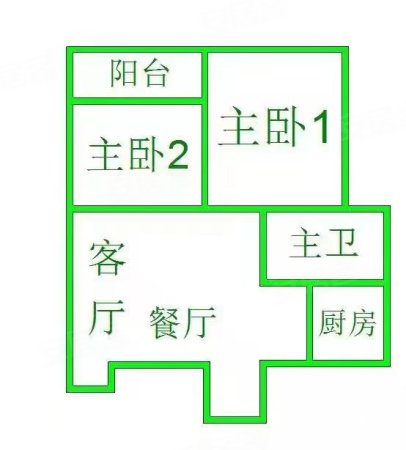 电厂小区2室2厅1卫83㎡南北47.6万