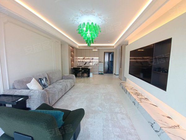 金华东阳横店横店南江府南江府高楼层边套3室，奶油风装修，包物业宽带费，看房有密码出租房源真实图片