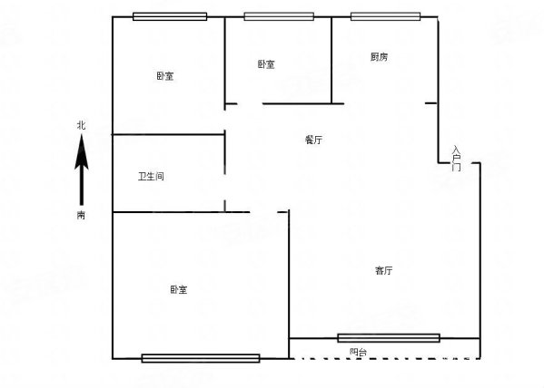 如意家园(松山区)3室2厅1卫143.8㎡南北88万