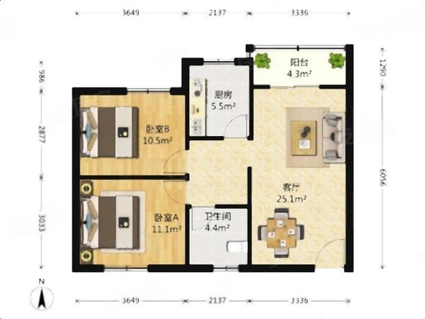 【多图】皇城汇璟,珠港新城租房,皇 城汇景!3房2厅!全新时尚装修!