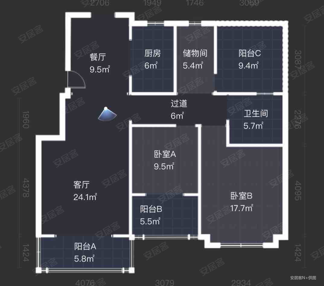 伟东湖山美地(三期)3室2厅2卫143.44㎡东390万