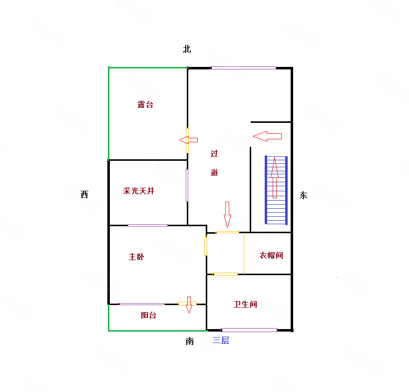 南郊中华园3室2厅3卫213㎡南北950万