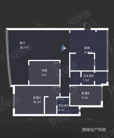 航宇仁智山水3室2厅2卫123.1㎡南93万