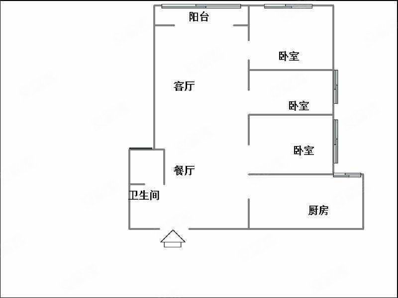 祥和苑3室2厅1卫132㎡南北68万