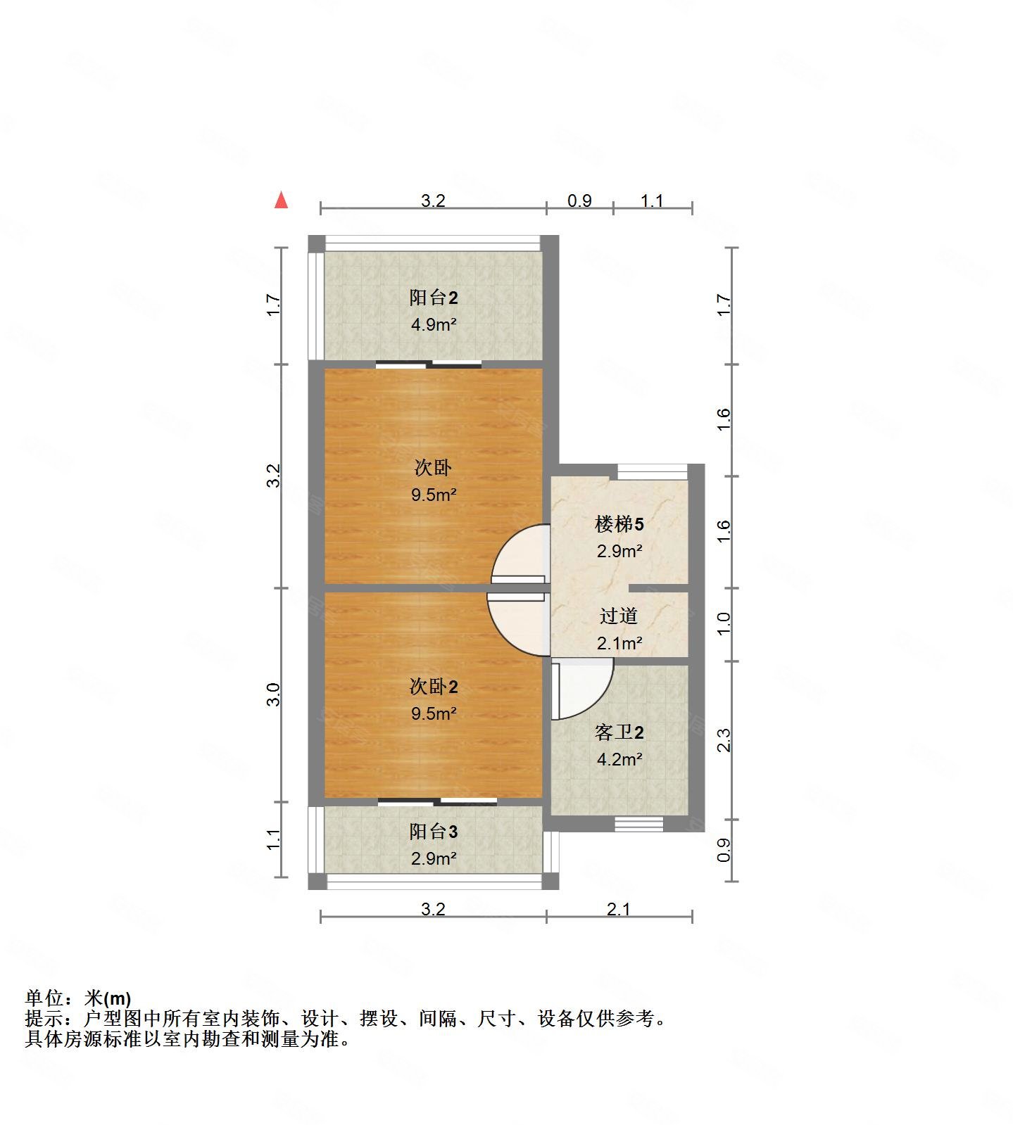 武汉碧桂园浅月湾3室2厅3卫157.84㎡南北98万