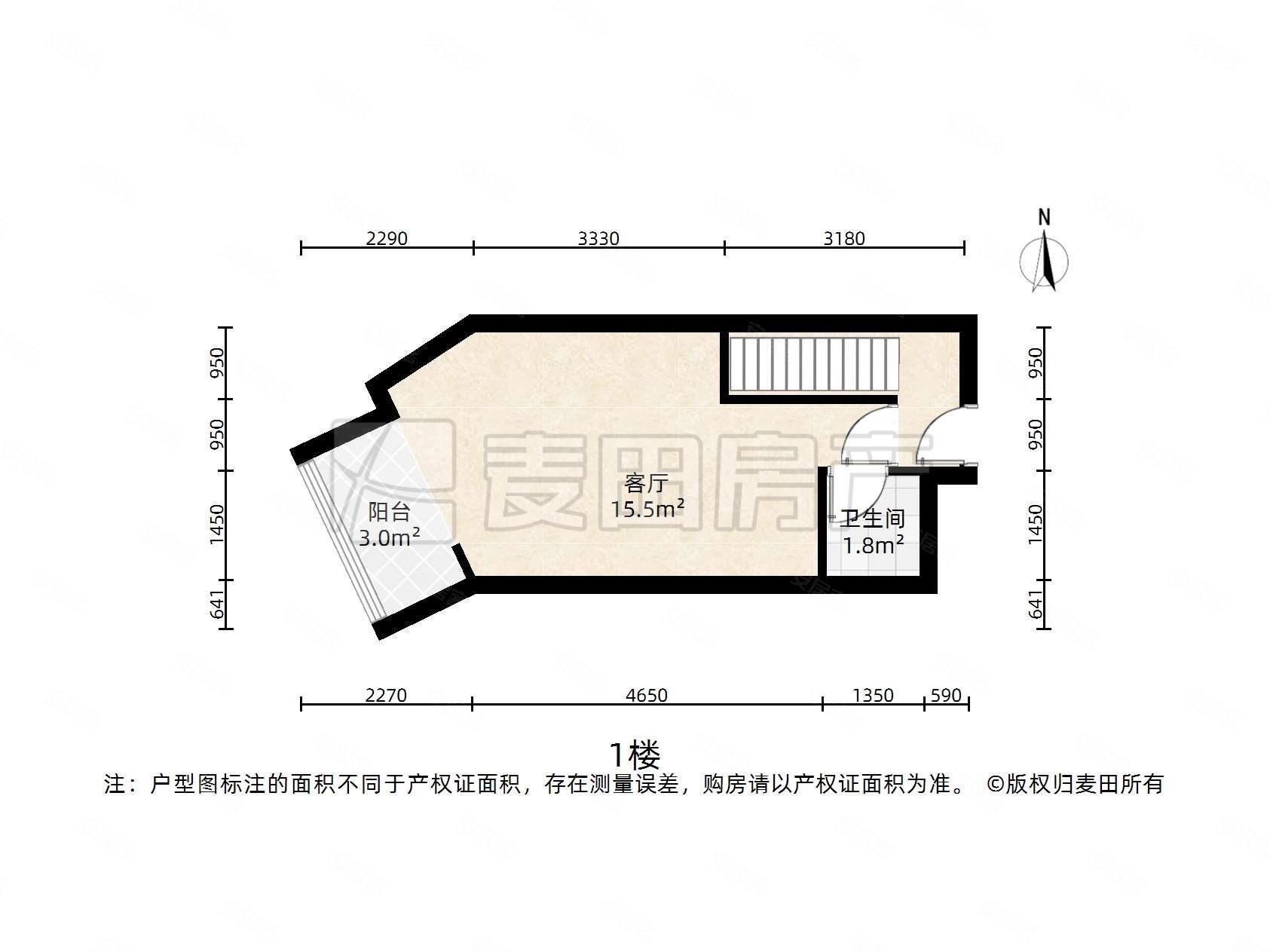 荣丰20081室1厅1卫33.89㎡西南415万