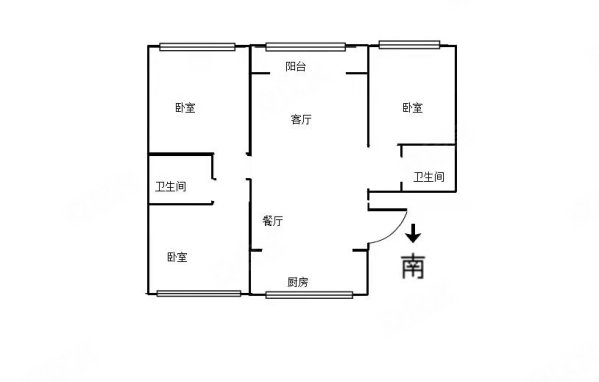 新兴骏景园(二期)3室2厅2卫124㎡南北149万