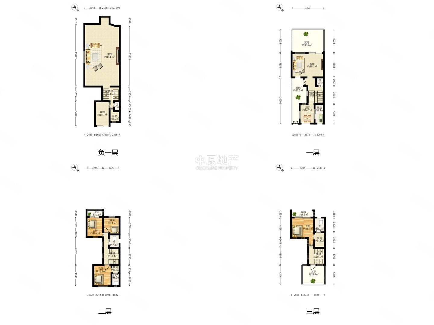 万科红郡5室2厅3卫282㎡南北2250万