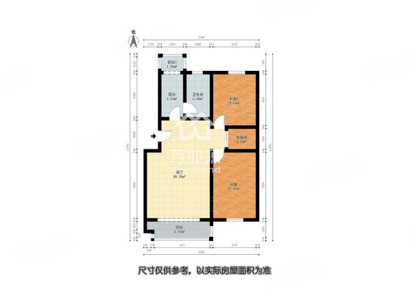 春港花园2室1厅1卫114.66㎡南北119万