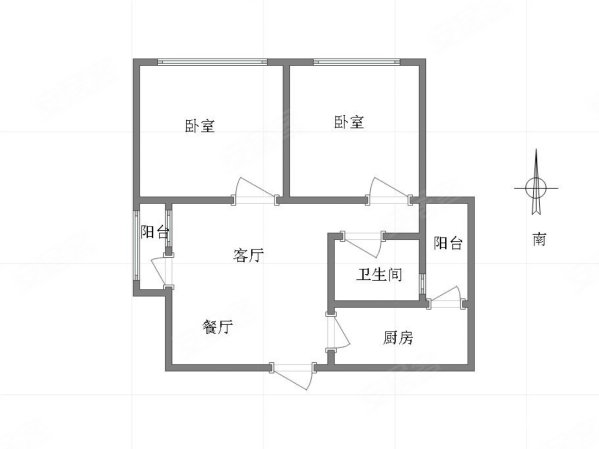 中渝香奈公馆2室2厅1卫88㎡南155万