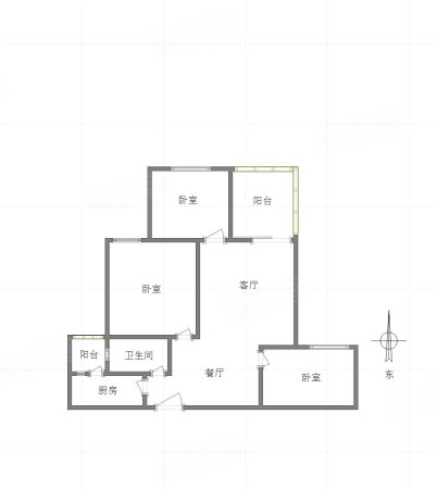 金辉城花样派3室2厅1卫93㎡南113万