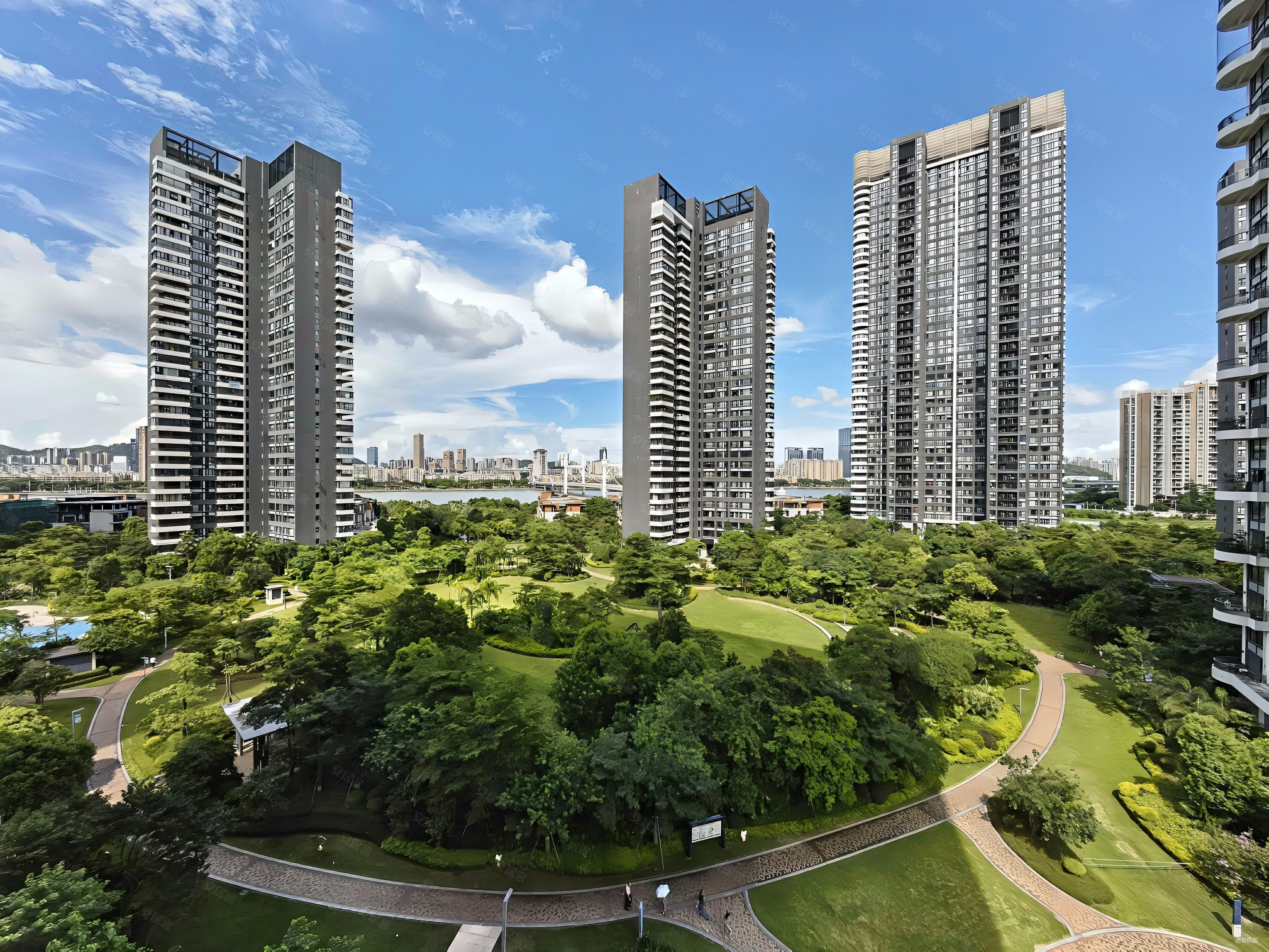 中信红树湾4期大阳台南北通4房2卫看园林看河景好房