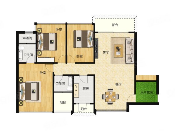 石狮旭辉城4室2厅2卫129㎡南北170万