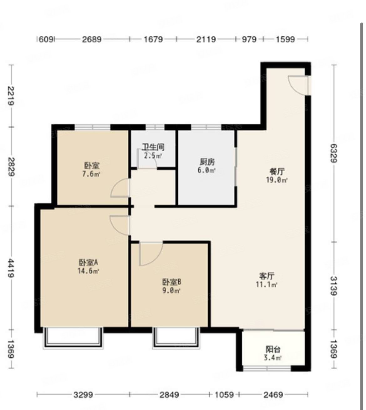户型 户型图 平面图 1170_1310
