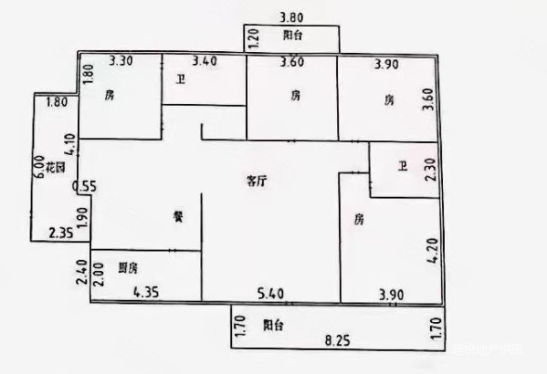 洛洲家园4室2厅2卫144㎡东南60万