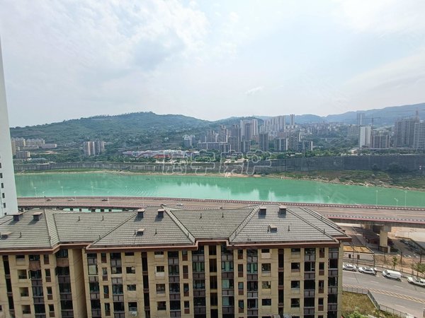 重庆涪陵涪陵万达广场琨洲观澜滨江路新小区正看江  三室电梯洋房出租