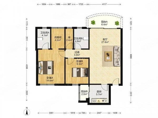 广州越秀东风东锦城花园2至5房大量房源待咨询,锦城花园a小高层,安静
