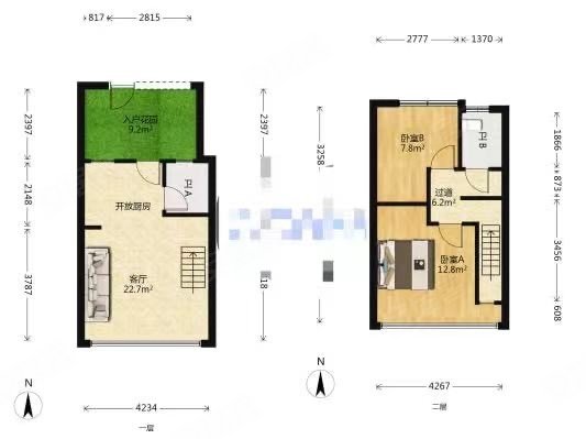 华发新城六期2室2厅1卫70㎡南148万