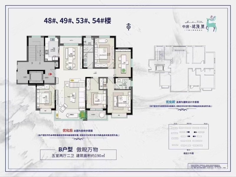 190平大平层,更名,中房花漫里二手房,158万,4室2厅,2卫,190平米-潍坊