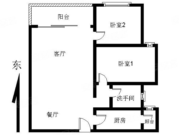 广州黄埔文冲瑞东花园瑞东花园 东向采光好 电梯两房 可配家具 近地铁