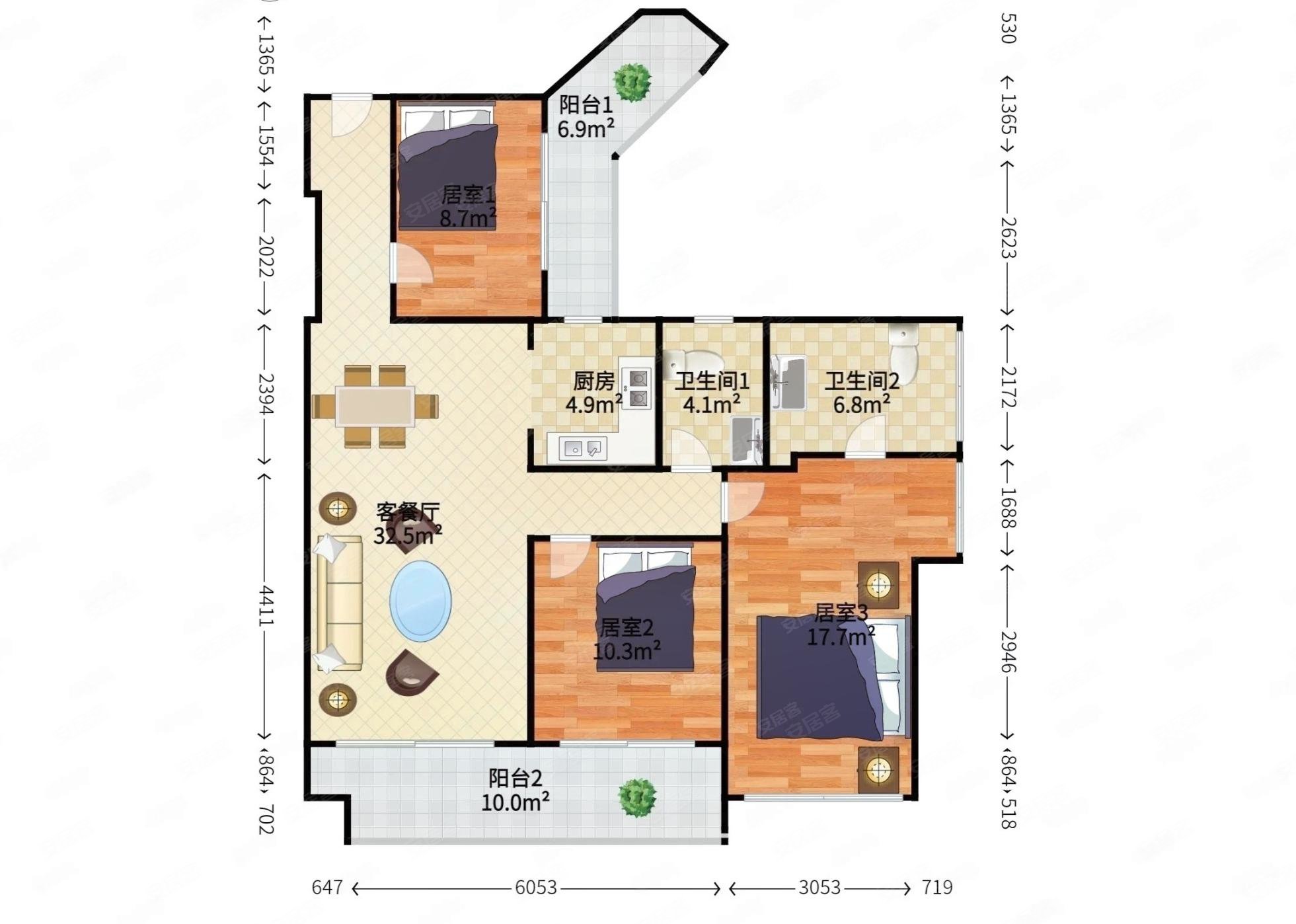 宝能城东区花园降价100万 中间栋高楼层阿房景观,宝能城花园(东区)