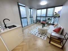 上海松江九亭青年城独一份有后花园,全燃气一室一厅,下楼就是地铁,民水民电出租房源真实图片