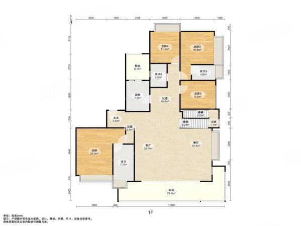 保利天悦(C区)6室2厅4卫332.25㎡南2998万