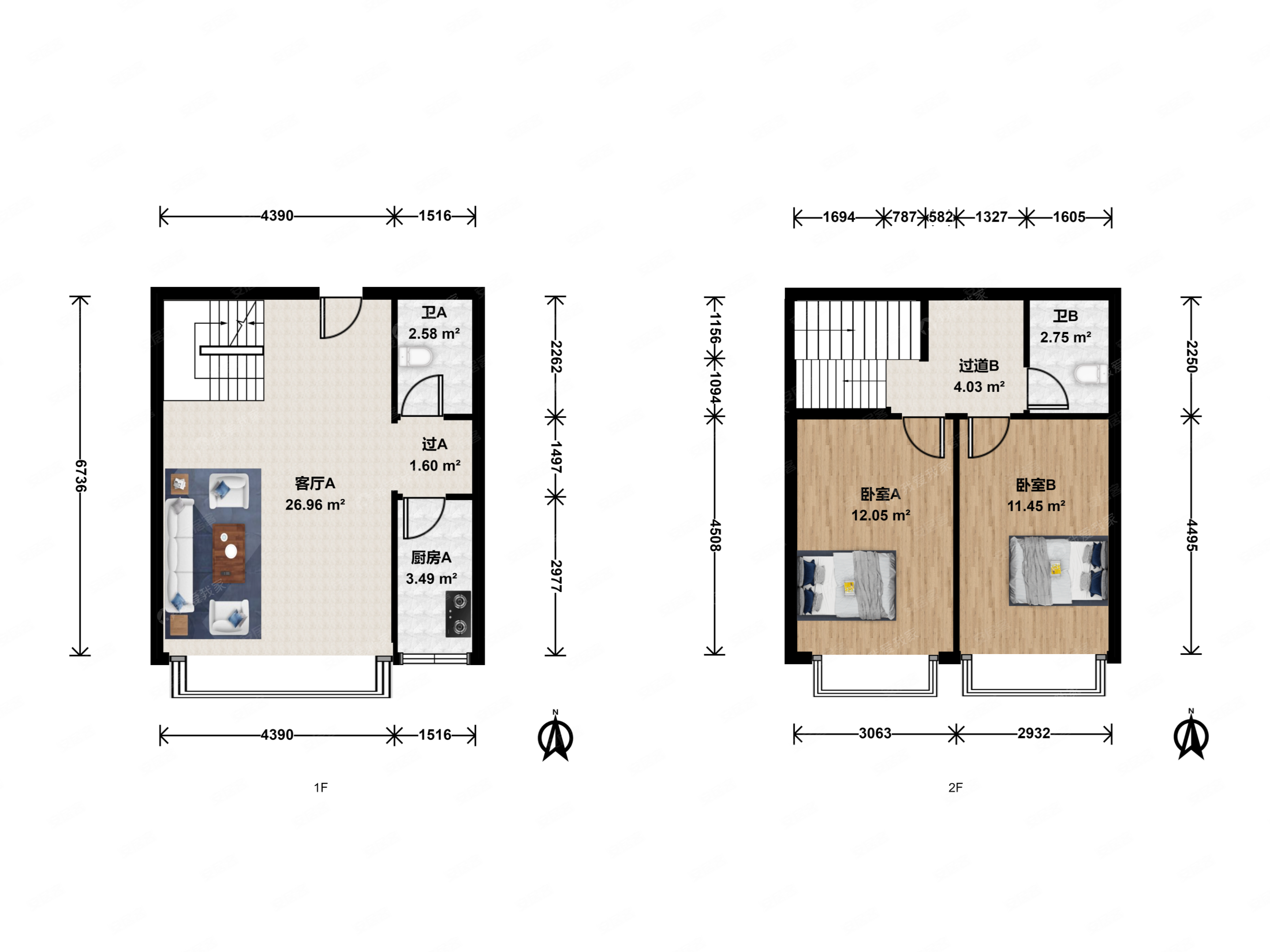 新立街 蓝庭公寓 2室 1厅,蓝庭公寓二手房,55万,2室1厅,2卫,52平米