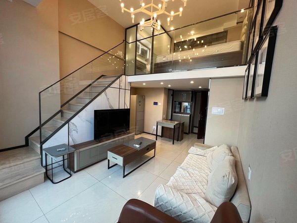 深圳龙华龙华富驰大厦龙华油松独栋公寓精装复式一房一厅两卫,家私