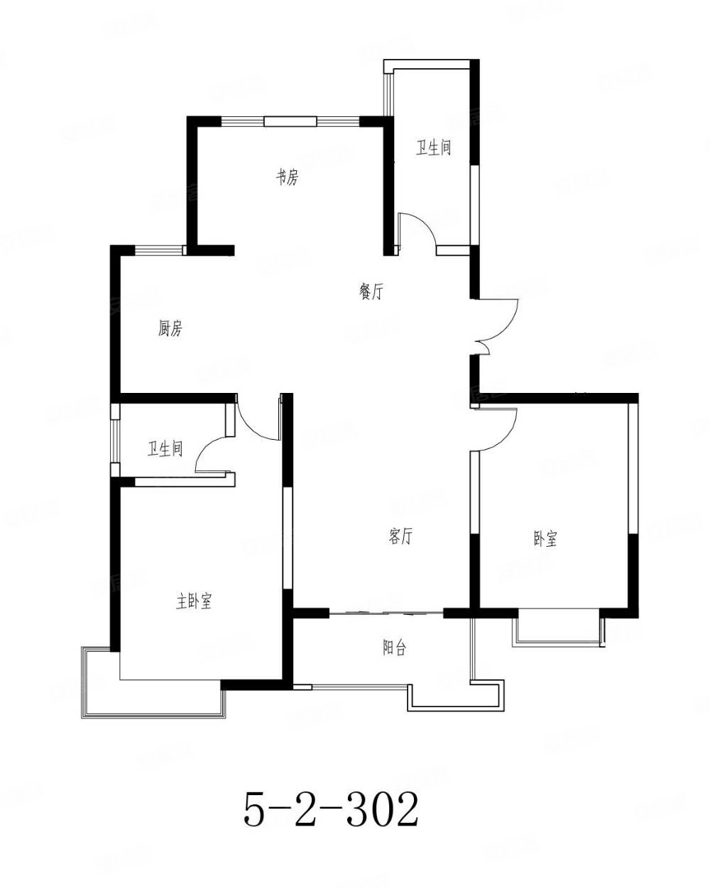 帝景城精装四期三室小高层东户