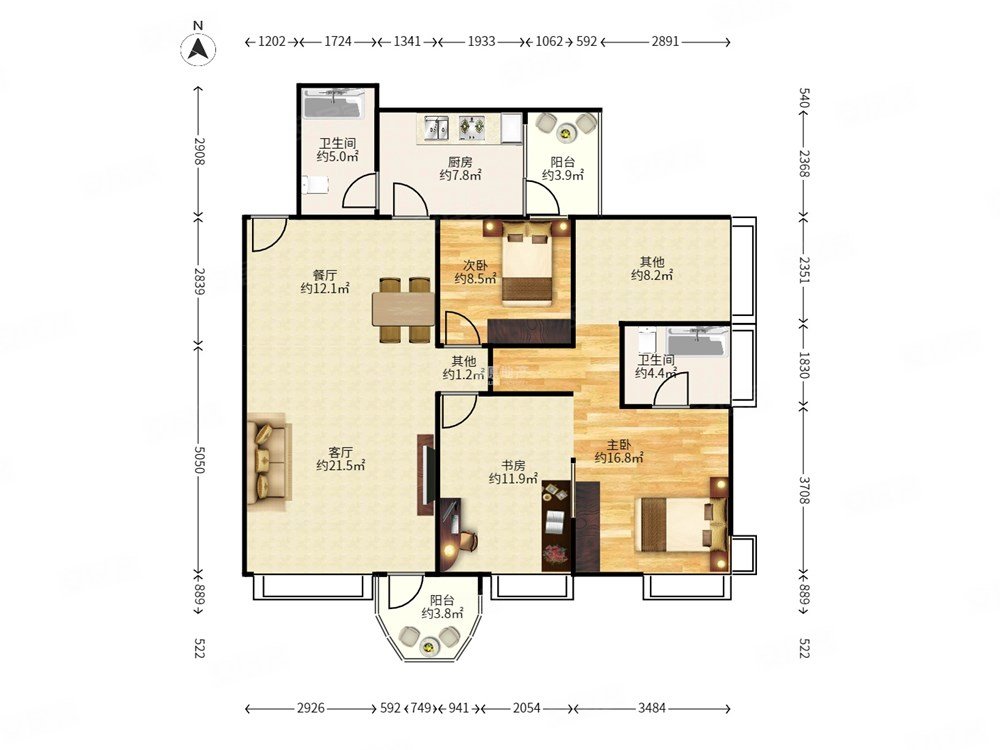 关注香蜜湖 专注翠海花园 南向看香蜜公园安静