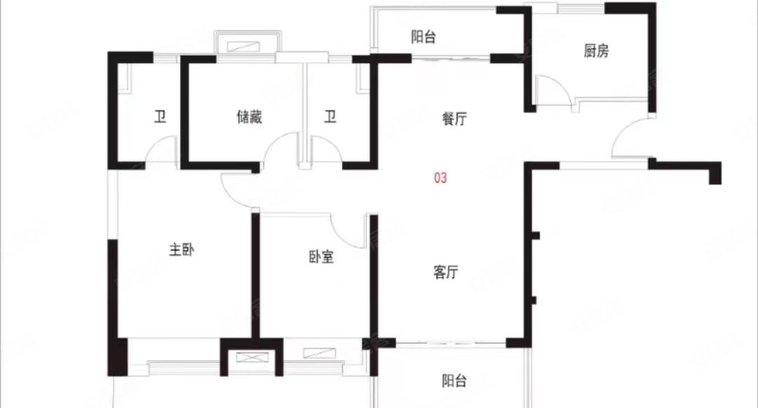 尚都国际三室两厅两卫加储藏室室内干净整洁边户实施齐全随时看