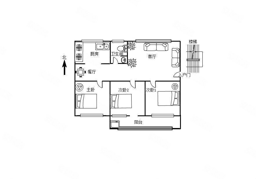 丹河富晓旁,昌盛二期东区,多层三楼,带车库,看中