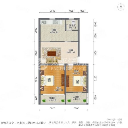建德花园海棠苑 朝南 近地铁 高楼层采光充足 商品住宅
