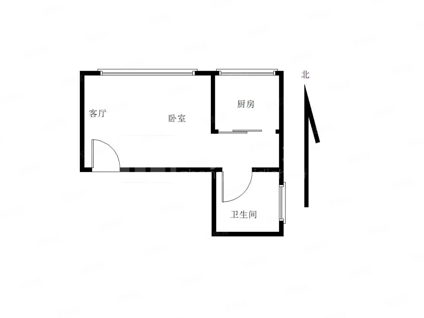 春城家园1室1厅1卫42.2㎡南北28万