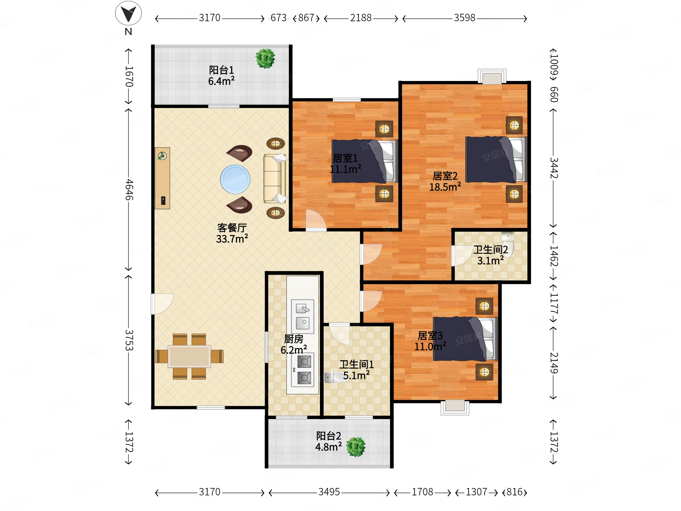单价73xx住天鹅湾新房!全新装修少住,双景贤任选,看房方便