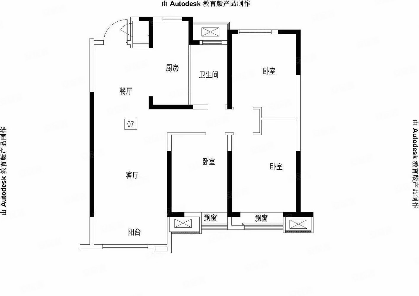 睢宁北辰花园户型图图片